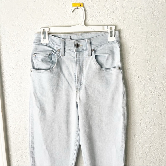 Levi’s Jeans 27 Silver Tab Light Wash High Rise Tapered Retro Urban Outfitters - Picture 2 of 6